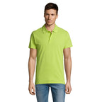 Branded Lightweight Men's Polo Shirt in Green