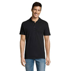 Branded Lightweight Men's Polo Shirt in Blue