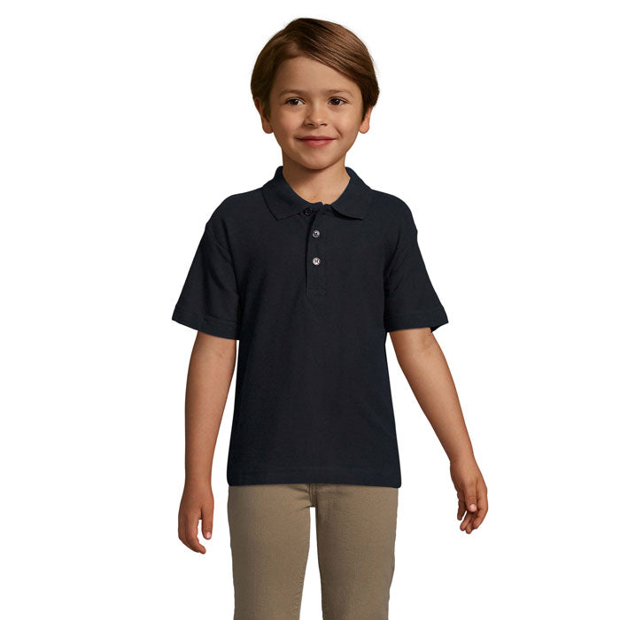 Branded Kids Polo Shirt in Blue