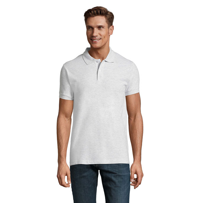 Branded Premium Men's Polo Shirt in Grey