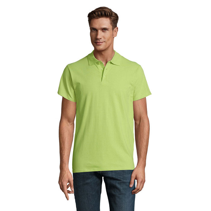 Branded Oeko-Tex Men's Polo Shirt in Green