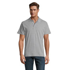 Branded Oeko-Tex Men's Polo Shirt in Grey