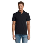 Branded Oeko-Tex Men's Polo Shirt in Blue