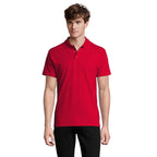 Branded Oeko-Tex Men's Polo Shirt in Red
