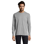 Branded Long Sleeve T-Shirt in Grey