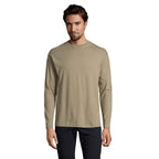 Branded Long Sleeve T-Shirt in Green