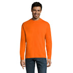 Branded Long Sleeve T-Shirt in Orange