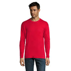 Branded Long Sleeve T-Shirt in Red