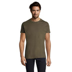 Branded Heavyweight Men's T-Shirt in Green