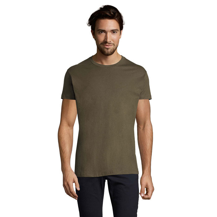 Branded Heavyweight Men's T-Shirt in Green