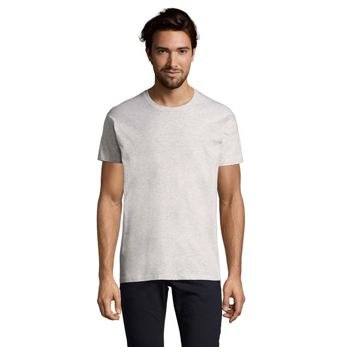 Branded Heavyweight Men's T-Shirt in Grey