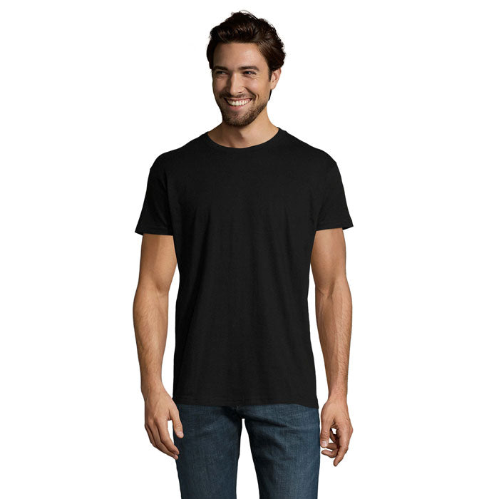 Branded Heavyweight Men's T-Shirt in Black