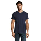 Branded Heavyweight Men's T-Shirt in Blue
