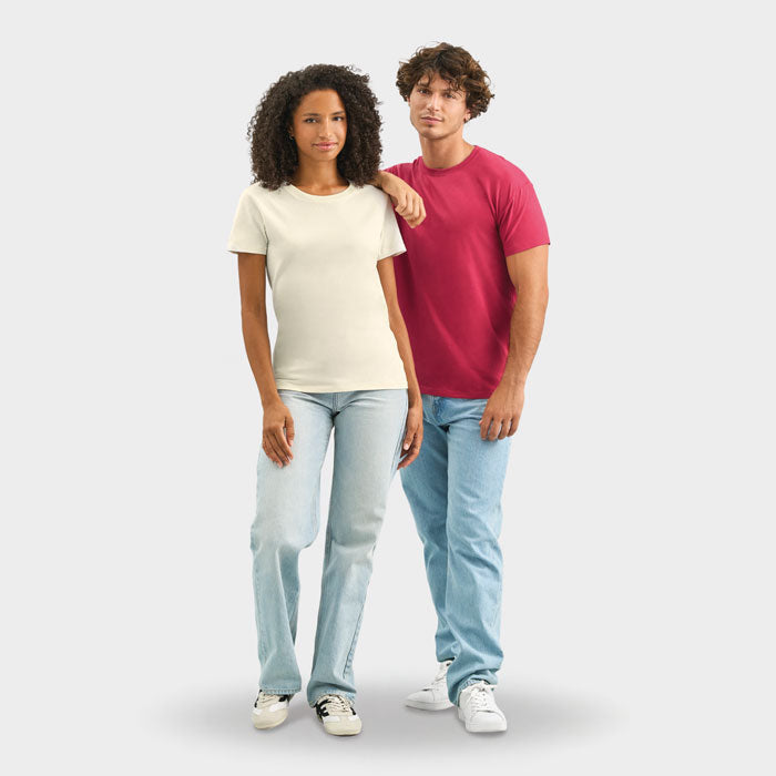 Branded Heavyweight Men's T-Shirt in use