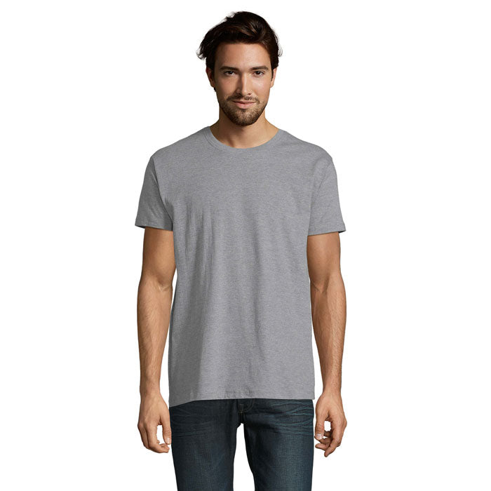 Branded Heavyweight Men's T-Shirt in Grey