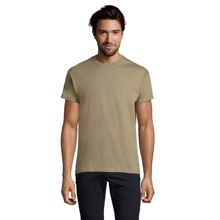Branded Heavyweight Men's T-Shirt in Green