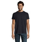 Branded Heavyweight Men's T-Shirt in Blue