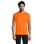 Branded Heavyweight Men's T-Shirt in Orange