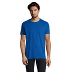 Branded Heavyweight Men's T-Shirt in Blue