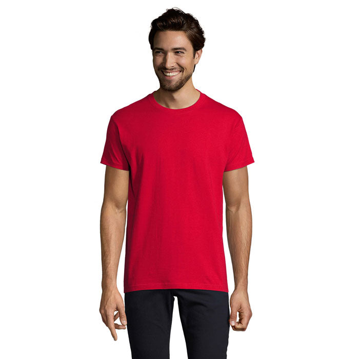 Branded Heavyweight Men's T-Shirt in Red