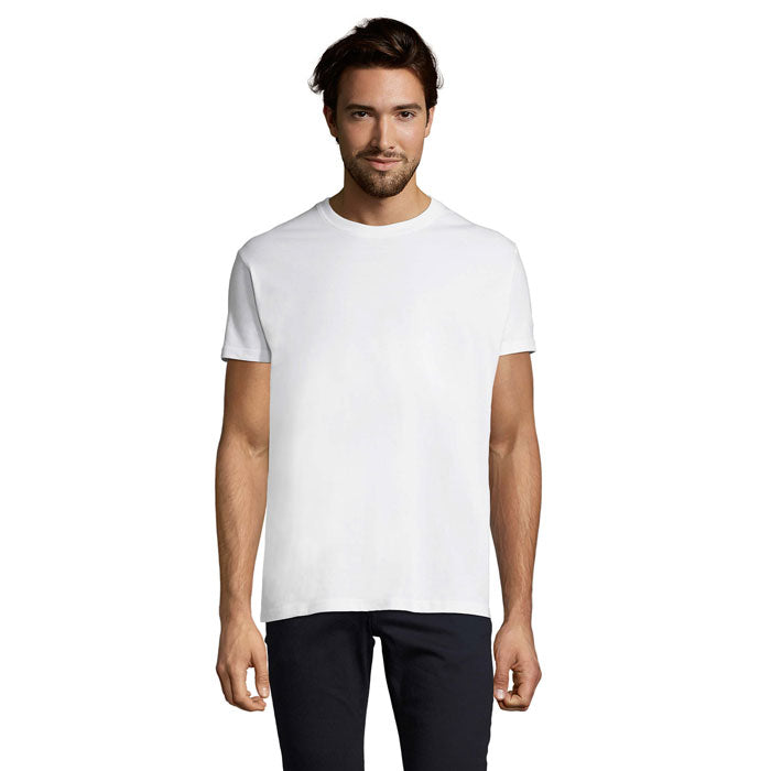 Branded Heavyweight Men's T-Shirt in White
