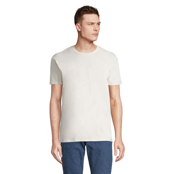Branded Heavyweight Men's T-Shirt in White