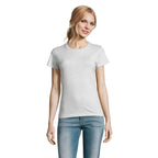 Branded Heavyweight Women's T-Shirt in Grey