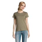 Branded Heavyweight Women's T-Shirt in Green