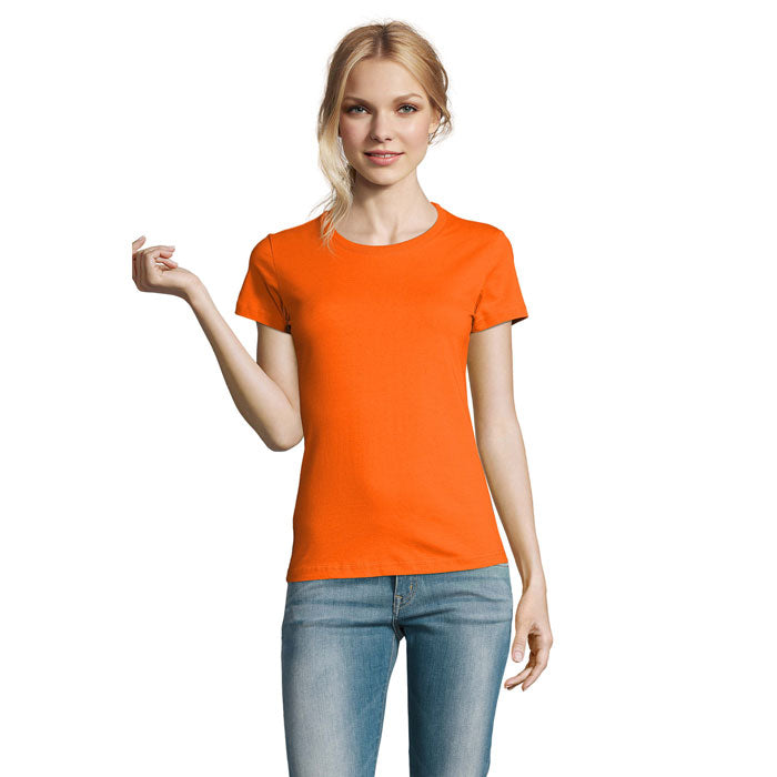 Branded Heavyweight Women's T-Shirt in Orange
