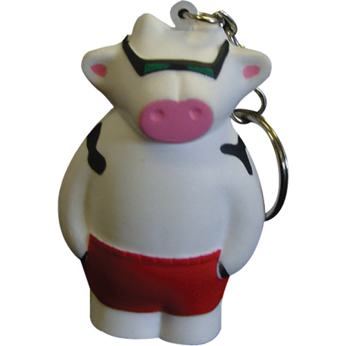 Branded Cool Cow Stress Toy Keyring