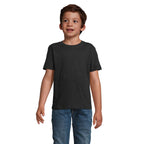 Branded Heavyweight Kids T-Shirt in Black