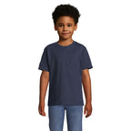 Branded Heavyweight Kids T-Shirt in Blue