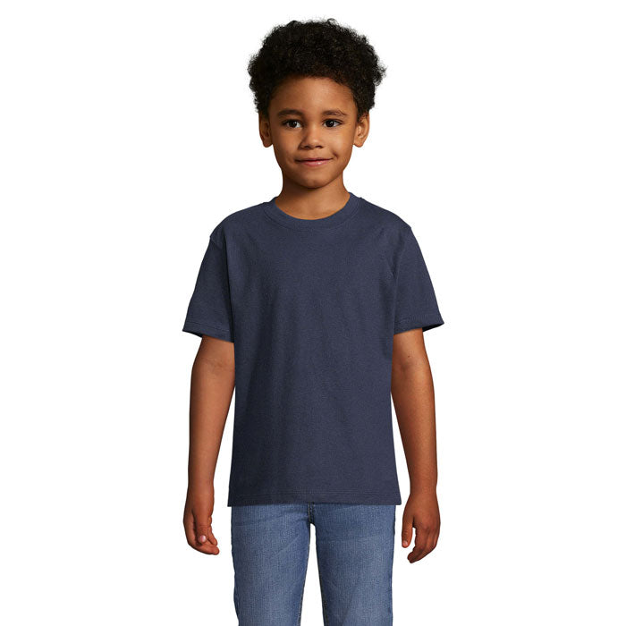 Branded Heavyweight Kids T-Shirt in Blue