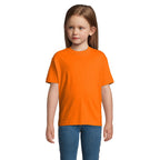 Branded Heavyweight Kids T-Shirt in Orange