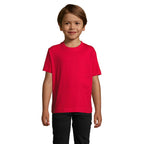 Branded Heavyweight Kids T-Shirt in Red
