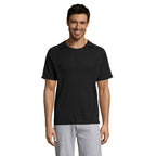 Branded Raglan Sports T-Shirt in Black
