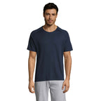 Branded Raglan Sports T-Shirt in Blue