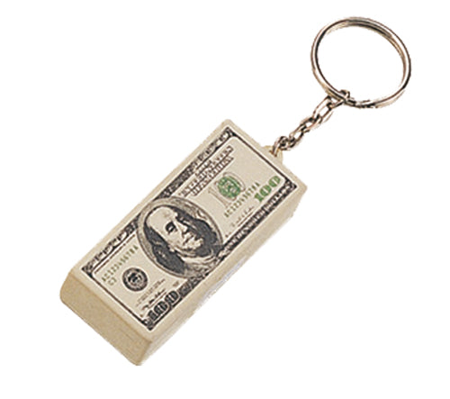 Branded Money Note Dollar Stress Toy Keyring