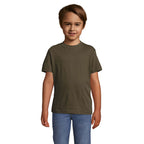 Branded Kids T-Shirt in Green