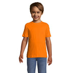 Branded Kids T-Shirt in Orange