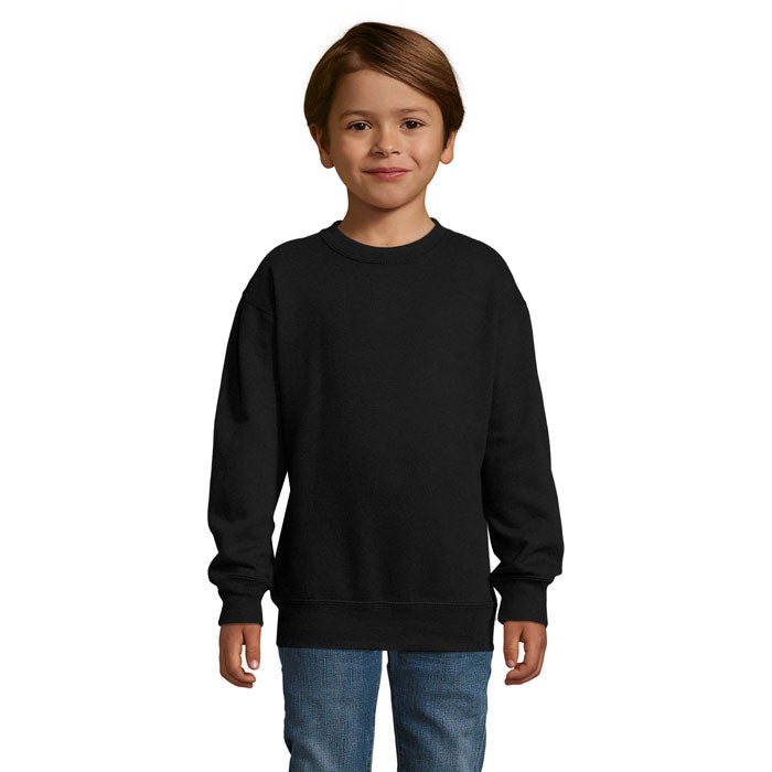 Branded Kids Value Sweatshirt in Black