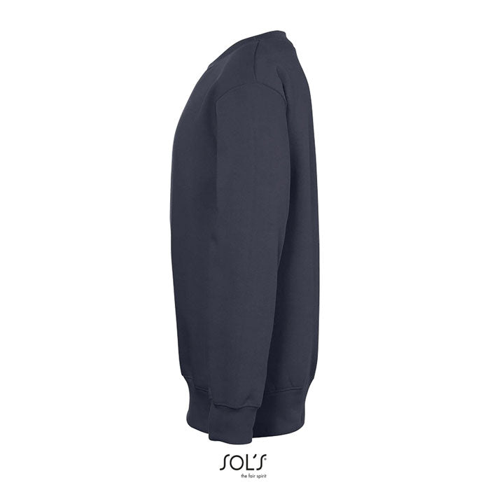 Branded kids value sweatshirt, side view