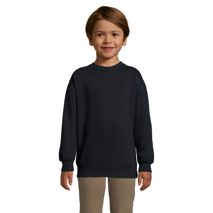 Branded kids value sweatshirt, front view