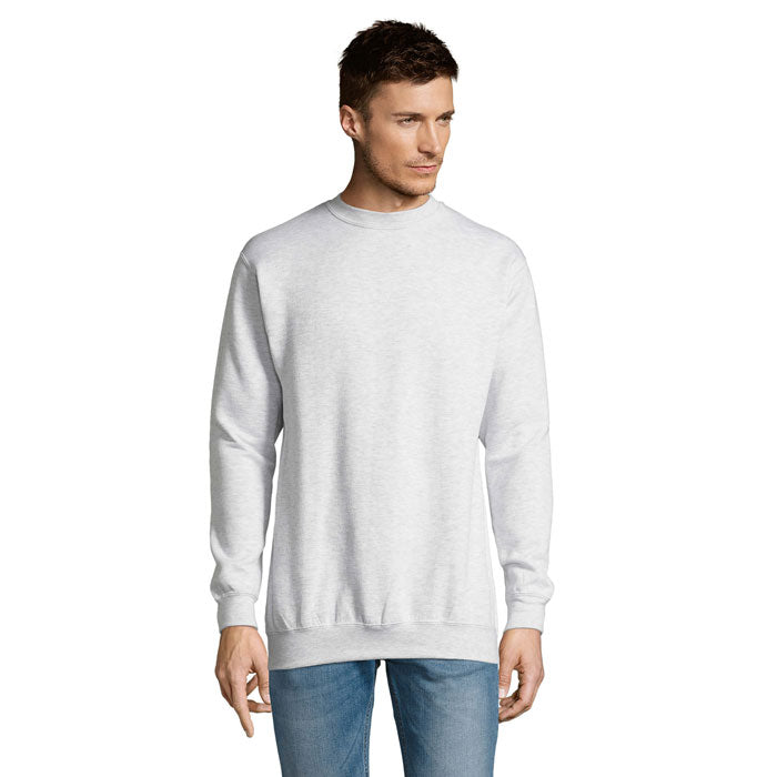 Branded Value Crew Sweatshirt in Grey