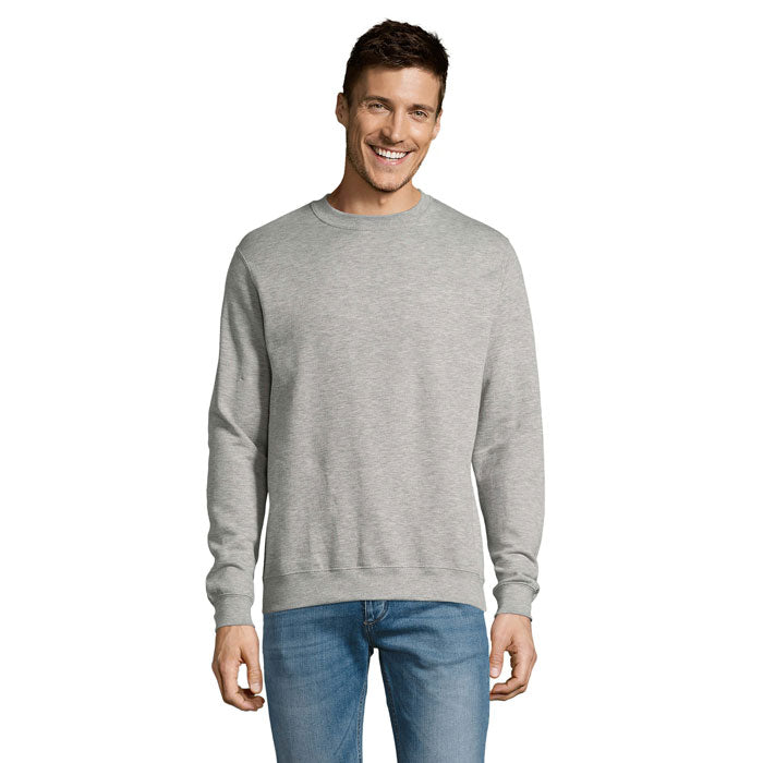 Branded Value Crew Sweatshirt in Grey