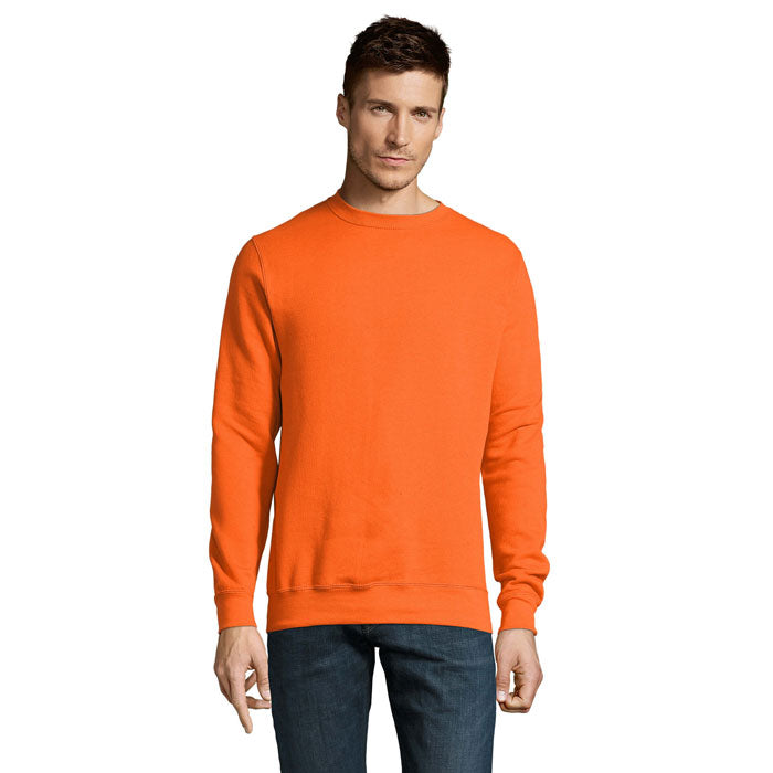 Branded Value Crew Sweatshirt in Orange