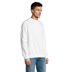 Branded value crew sweatshirt, side view