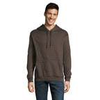 Branded Heavyweight Pullover Hoodie in Grey