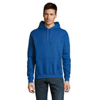 Branded Heavyweight Pullover Hoodie in Blue