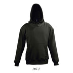 Branded Kids Double Pocket Pullover Hoodie in Black